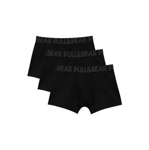 Pull&Bear Boxeralsók  sötétszürke / fekete