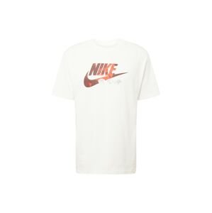 Nike Sportswear Póló  barna / sötét narancssárga / fehér