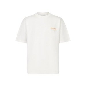 AllSaints Póló 'Underground'  világos narancs / természetes fehér