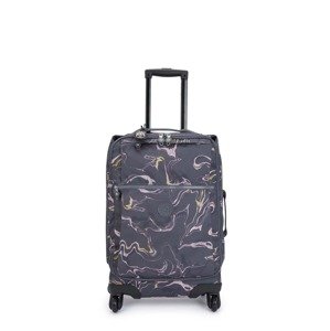 KIPLING Gurulós bőröndök 'Darcey'  grafit / citromzöld / sötétzöld / világos-rózsaszín