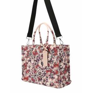 Coccinelle Shopper táska 'NEVER WITHOUT BAG'  rózsaszín / piros / fekete