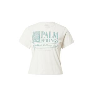 Abercrombie & Fitch Póló 'PALM SPRINGS'  pasztellkék / fehér