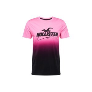 HOLLISTER Póló  bogyó / pitaja / világos-rózsaszín / fekete