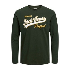 Jack & Jones Junior Póló  krém / sárga / sötétzöld