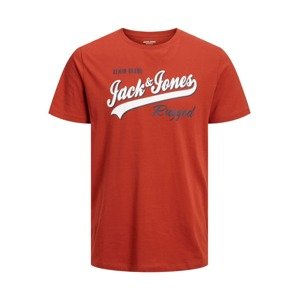 Jack & Jones Plus Póló  narancs / fekete / fehér