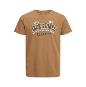 Jack & Jones Plus Póló  barna / fekete / fehér