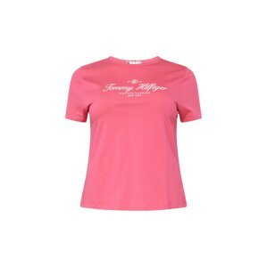Tommy Hilfiger Curve Póló  világos-rózsaszín / fehér