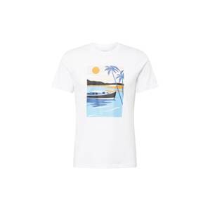 WESTMARK LONDON Póló 'View Boat'  világoskék / aranysárga / fekete / fehér