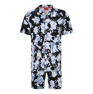 HUGO Rövid pizsama 'Foliage'  kék / éjkék / világoskék