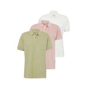 BLEND Póló  khaki / világos-rózsaszín / fehér