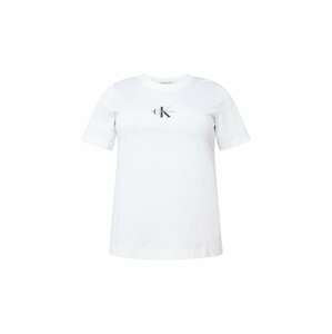 Calvin Klein Jeans Curve Póló  világosszürke / fekete / fehér