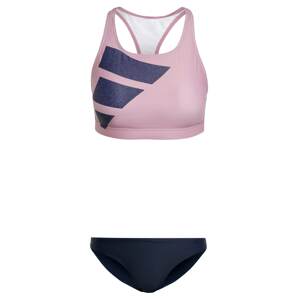 ADIDAS PERFORMANCE Sport bikini 'Big Bars'  tengerészkék / fáradt rózsaszín