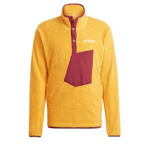 ADIDAS TERREX Sportpulóverek 'Xploric High-Pile-Fleece Pullover'  sárga / kárminvörös