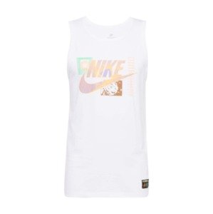 Nike Sportswear Póló 'FESTIVAL'  szépia / jáde / világos narancs / fehér