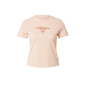 Calvin Klein Jeans Póló  sötét narancssárga / rózsaszín