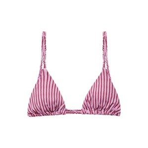 Pull&Bear Bikini felső  világos-rózsaszín / sötét-rózsaszín / fehér