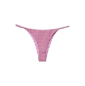 Pull&Bear Bikini nadrágok  földi szeder / rózsaszín / fehér