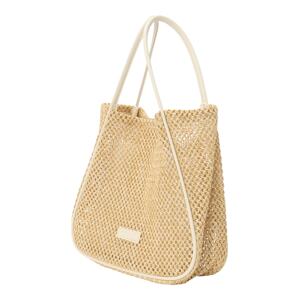 Seidenfelt Manufaktur Shopper táska 'Stai'  homok / fehér