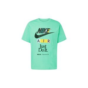 Nike Sportswear Póló  citrom / jáde / fekete / fehér