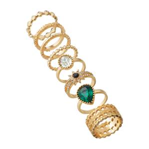 Dorothy Perkins Gyűrűk  arany / zöld / átlátszó