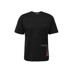 Calvin Klein Póló  szürke / piros / fekete