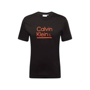 Calvin Klein Póló  narancs / fekete / fehér