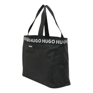 HUGO Shopper táska 'Becky'  fekete / fehér
