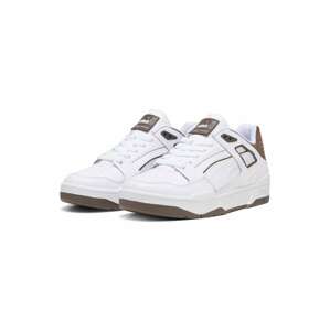 PUMA Rövid szárú sportcipők 'Slipstream'  sötét barna / ezüst / fehér