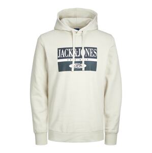 JACK & JONES Tréning póló 'Arthur'  bézs / tengerészkék / fehér