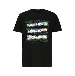 Jack & Jones Plus Póló  világoskék / menta / fekete / fehér
