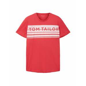 TOM TAILOR Póló  vörösáfonya / fehér