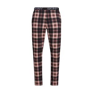 Skiny Pizsama nadrágok  sötétzöld / sárgabarack / fekete / fehér