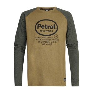 Petrol Industries Póló  olíva / sötétzöld / fekete