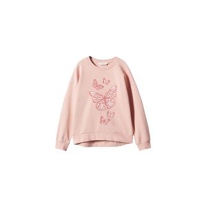MANGO KIDS Tréning póló 'Dublini'  rózsaszín / fáradt rózsaszín / fehér