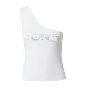 Juicy Couture White Label Top 'DIGI'  ezüstszürke / fehér