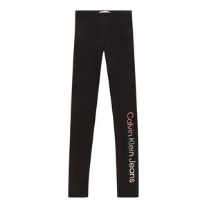 Calvin Klein Jeans Leggings  pasztellpiros / fekete / fehér