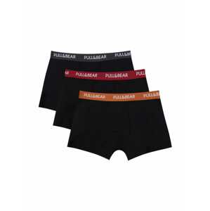 Pull&Bear Boxeralsók  sötétszürke / narancs / sötétvörös / fekete