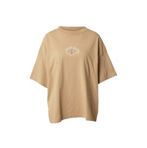 Pegador Oversize póló 'Sovana'  világosbarna / pasztellzöld / lila / fehér