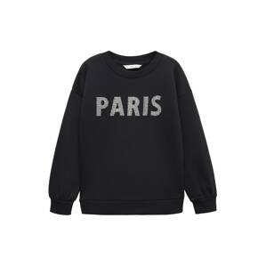 MANGO KIDS Tréning póló 'Paris'  szürke / fekete