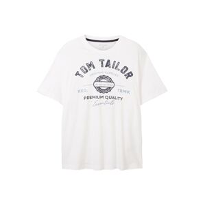 TOM TAILOR Men + Póló  kék / fekete / fehér