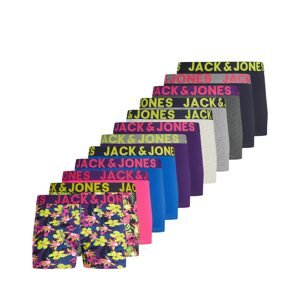 JACK & JONES Boxeralsók  kék / szürke melír / sötétlila / rózsaszín