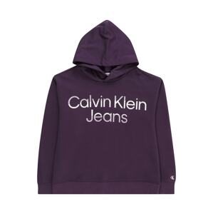 Calvin Klein Jeans Tréning póló  orgona / bogyó / fehér