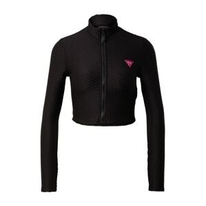 GUESS Sport szabadidős dzsekik 'DELMA'  neon-rózsaszín / fekete