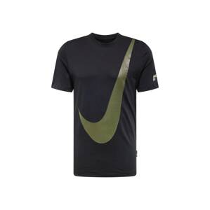 Nike Sportswear Póló  olíva / fekete / fehér