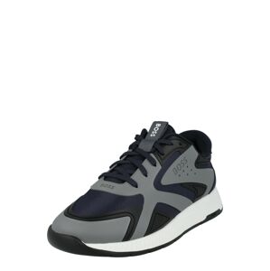 BOSS Black Rövid szárú sportcipők 'Titanium'  kék / szürke / fekete