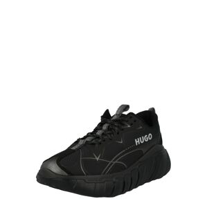 HUGO Rövid szárú sportcipők 'Xeno'  fekete / ezüst