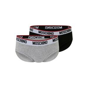 Moschino Underwear Boxeralsók  szürke melír / piros / fekete / piszkosfehér