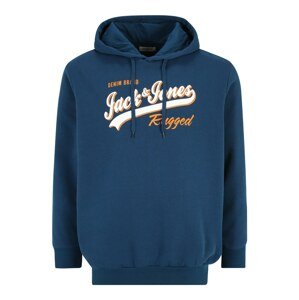 Jack & Jones Plus Tréning póló  kék / narancs / fehér