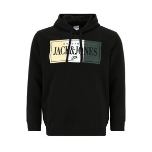 Jack & Jones Plus Tréning póló 'ARTHUR'  sárga / szürke / fekete / fehér