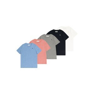 Abercrombie & Fitch Póló  kék / szürke melír / fekete / fehér
